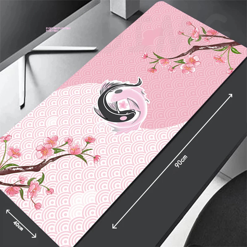 Large Gaming Mousepads Sakura Mouse Pad Computer Mousepad Mouse Mat 90X40Cm Desk Pads for PC Keyboard Mats Table Rug