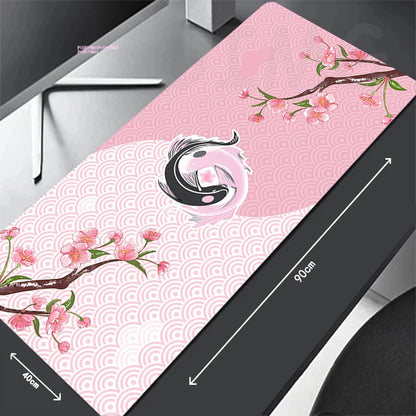 Large Gaming Mousepads Sakura Mouse Pad Computer Mousepad Mouse Mat 90X40Cm Desk Pads for PC Keyboard Mats Table Rug