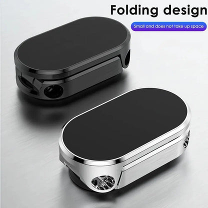 2Pcs Alloy 360° Rotatable Magnetic Car Phone Mount, Foldable Vehicle Phone Holder, Magnetic Phone Mount