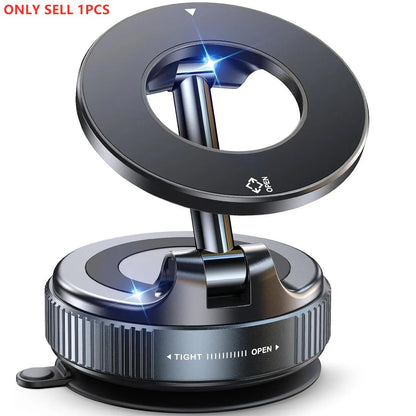 Magnetic Suction Cup Phone Holder, 360° Adjustable Magnetic Cell Phone Mount, Pocket-Sized Foldable Portable Phone Holder for All Smartphones, Cellphone Stand, Phone Holder for Car, Magnetic Phone Holders