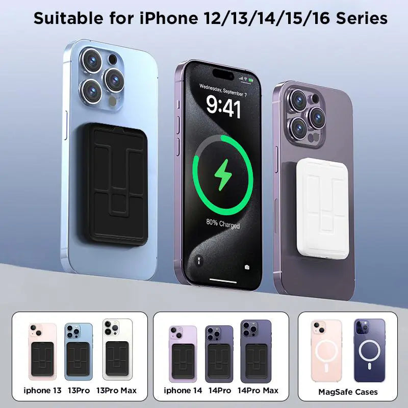 10000Mah Magnetic Power Bank - Portable Mobile Charger with Foldable Stand, LED Digital Display, for Iphone, Android, Smartphone, Back to School Haul Tools and Gadgets, Compact Travel Gifts for Him Battery Pack