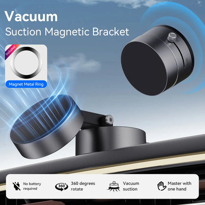 Vacuum Magnetic Suction Phone Holder,Xo Upgraded 360° Adjustable Suction Cup Car Phone Mount,Hands-Free Cell Phone Holder for Car/Gym/Mirror/Smooth Surface,Compatible with Iphone 17/16/15/14/13/12 Series