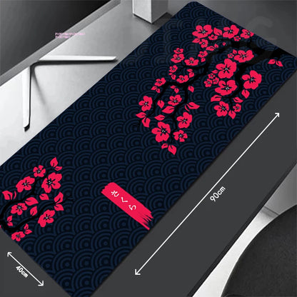 Large Gaming Mousepads Sakura Mouse Pad Computer Mousepad Mouse Mat 90X40Cm Desk Pads for PC Keyboard Mats Table Rug