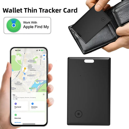 Mfi Certified Bluetooth Wallet Tracker Card with Keyhole Slot, Findmy Sync GPS Trackers for Wallet/Keys, Ios-Only Locator, 5-10 Year Long-Lasting Battery Phone Accessory, Ideal Mothers' Gifts, Tools and Gadgets, Cool Mom Gadgets