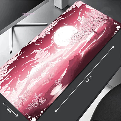 Large Gaming Mousepads Sakura Mouse Pad Computer Mousepad Mouse Mat 90X40Cm Desk Pads for PC Keyboard Mats Table Rug