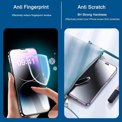 Iphone Privacy Screen Protector Film Set, Anti-Glare Eye Protection Scratch-Resistant Tempered Glass for Iphone 17/16/15 Pro Max 13 12 11, Privacy Screen Guard