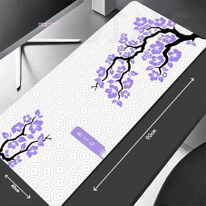 Large Gaming Mousepads Sakura Mouse Pad Computer Mousepad Mouse Mat 90X40Cm Desk Pads for PC Keyboard Mats Table Rug