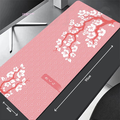 Large Gaming Mousepads Sakura Mouse Pad Computer Mousepad Mouse Mat 90X40Cm Desk Pads for PC Keyboard Mats Table Rug