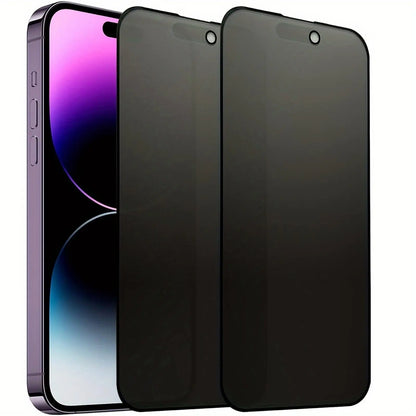 Iphone Privacy Screen Protector Film Set, Anti-Glare Eye Protection Scratch-Resistant Tempered Glass for Iphone 17/16/15 Pro Max 13 12 11, Privacy Screen Guard