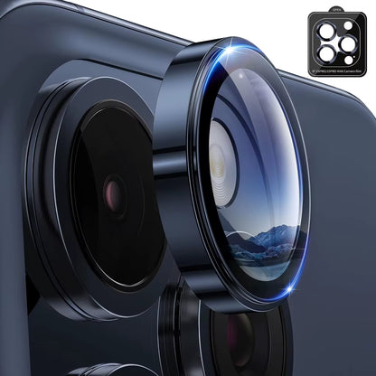 Metal Camera Lens Protector for Iphone 15 Pro Max [Keep Lens Original Design] 9H Tempered Glass Camera Cover for Iphone 15 Pro